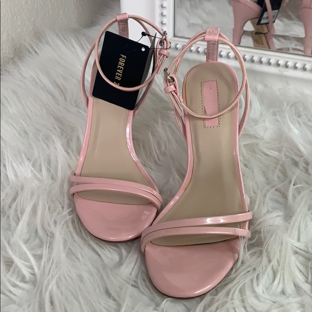 Forever21 Pink Strap Heels